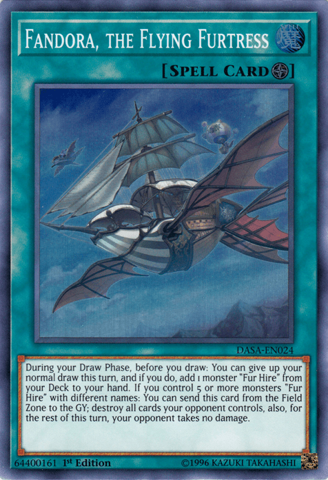 Fandora, the Flying Furtress [DASA-EN024] Super Rare (ONLINE ORDER ONLY)