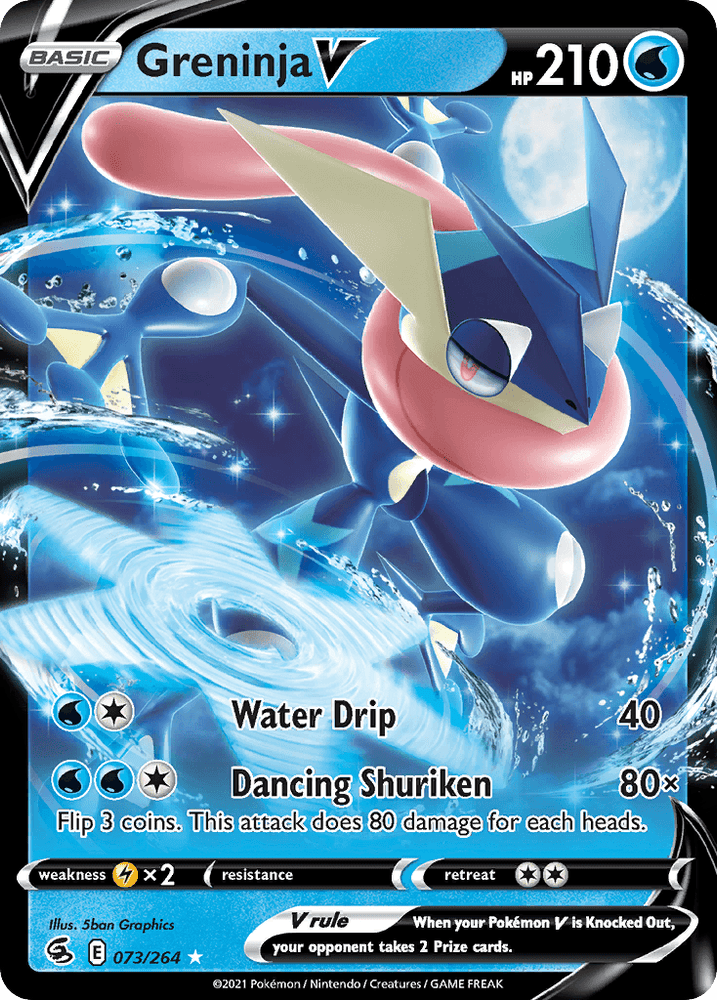 Greninja V (073/264) (Intro Deck) [Sword & Shield: Fusion Strike] (Online Only)