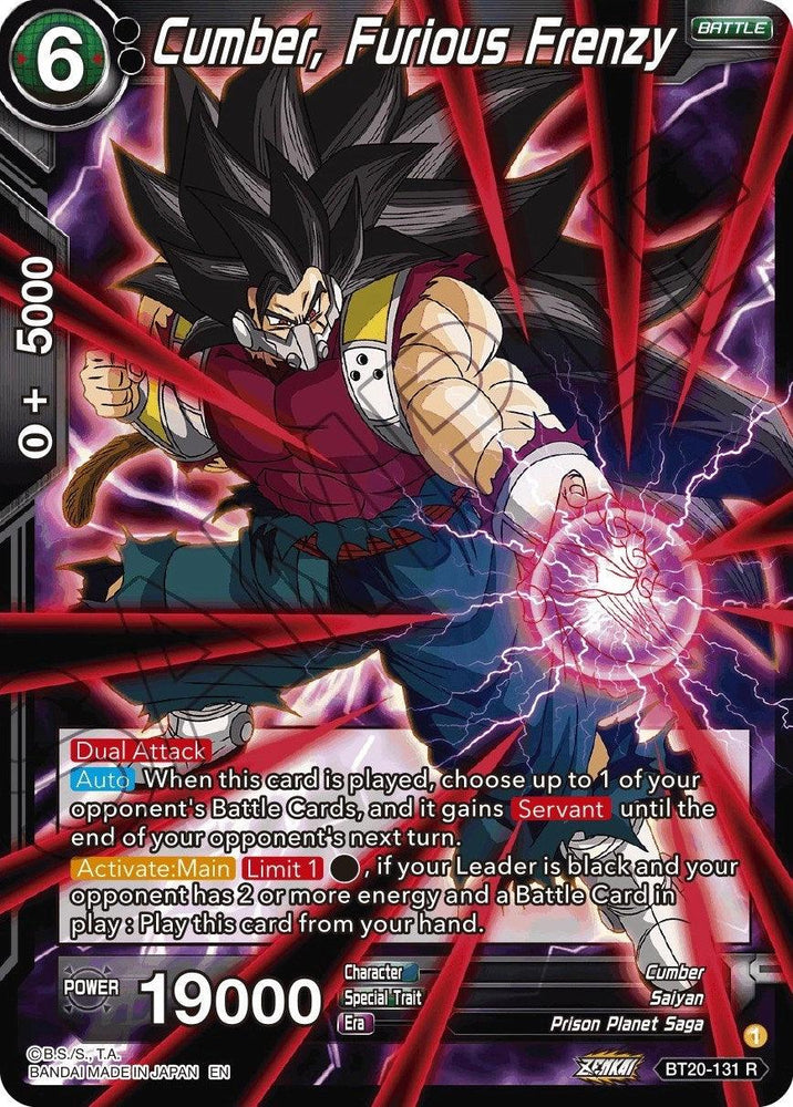 Cumber, Furious Frenzy (BT20-131) [Power Absorbed] (ONLINE ORDER ONLY)