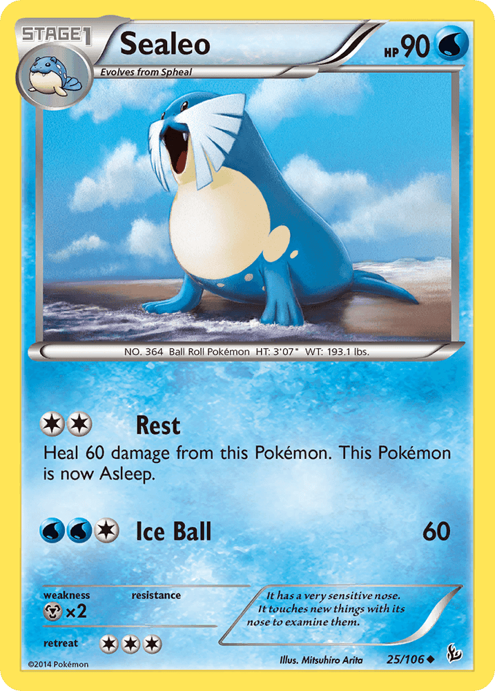 Sealeo (25/106) [XY: Flashfire] (Online Only)