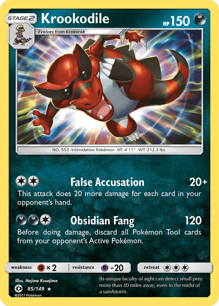 Krookodile (85/149) [Sun & Moon: Base Set] (Online Only)
