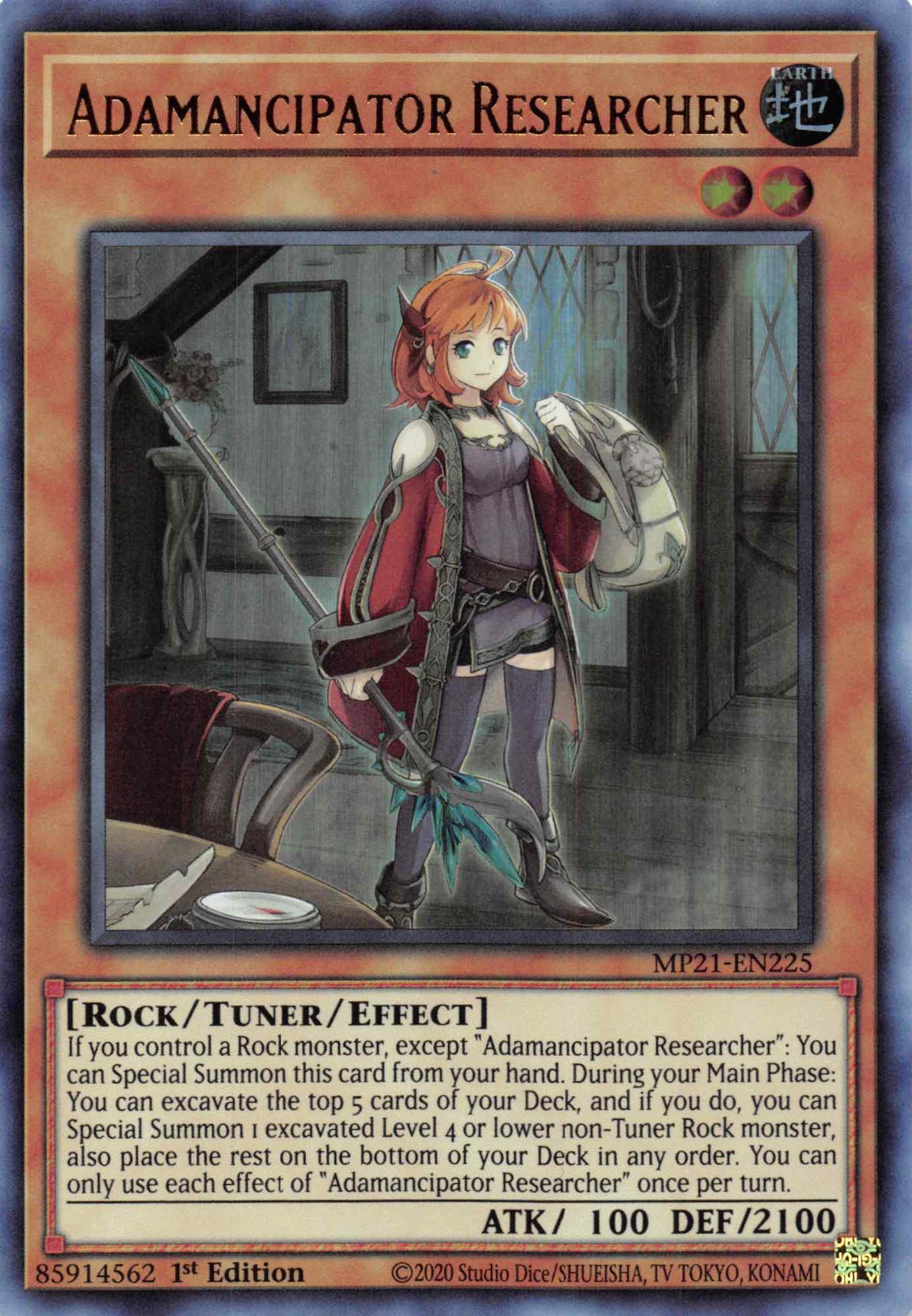 Adamancipator Researcher [MP21-EN225] Ultra Rare (ONLINE ORDER ONLY)
