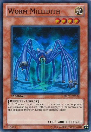 Worm Millidith [HA02-EN024] Super Rare