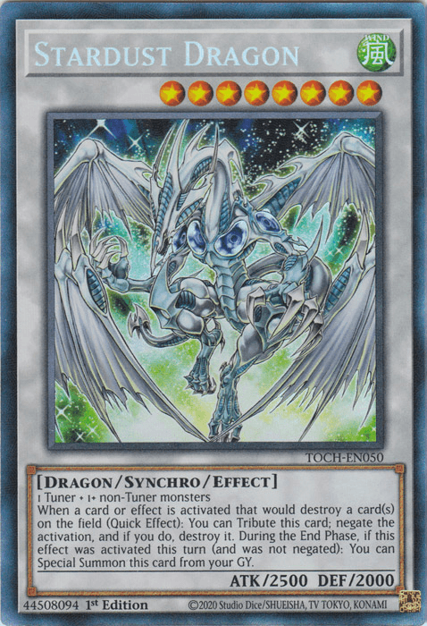 Stardust Dragon [TOCH-EN050] Collector's Rare (ONLINE ORDER ONLY)