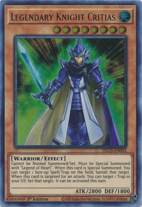 Legendary Knight Critias [DLCS-EN002] Ultra Rare (ONLINE ORDER ONLY)