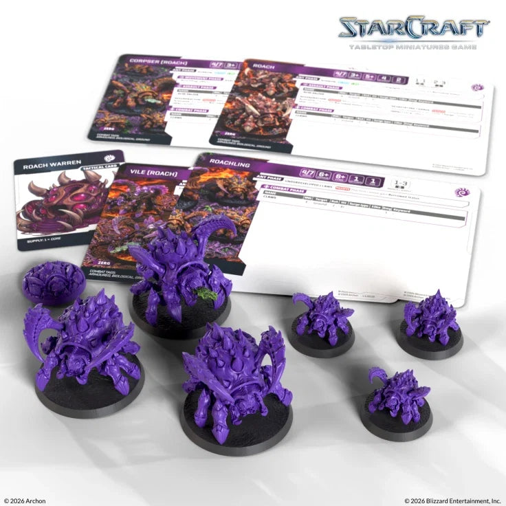 StarCraft The Miniatures Game: Zerg: Roach Expansion Set (ONLINE ORDER ONLY)