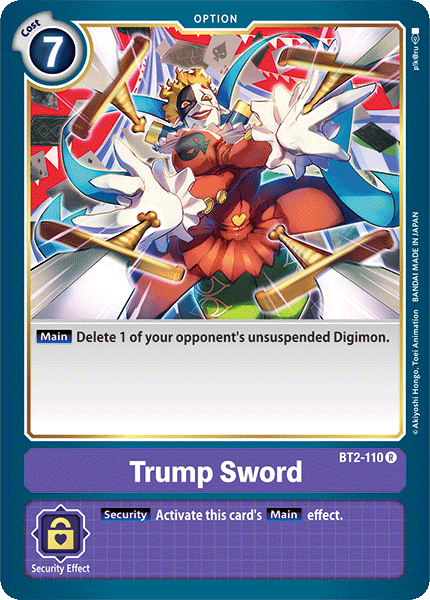 Trump Sword [BT2-110] [Release Special Booster Ver.1.0] (ONLINE ORDER ONLY)