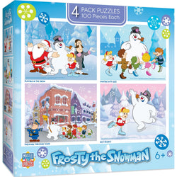 Frosty the Snowman 4-Pack 100 Piece Jigsaw Puzzles (ONLINE ORDER ONLY)
