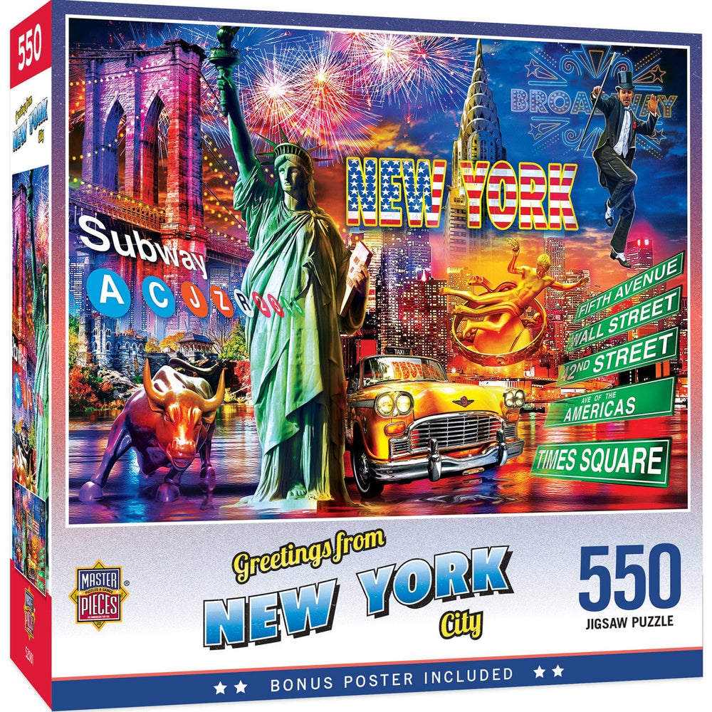 Greetings From New York City - 550 Piece Jigsaw Puzzle (ONLINE ORDER ONLY)