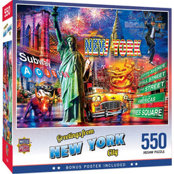 Greetings From New York City - 550 Piece Jigsaw Puzzle (ONLINE ORDER ONLY)