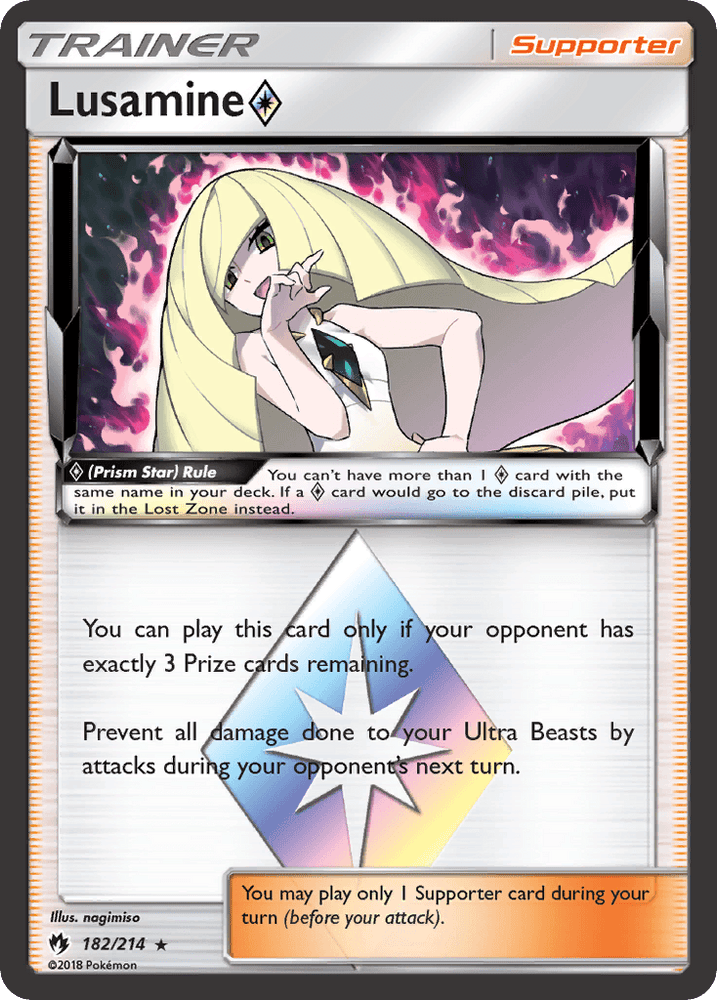 Lusamine (182/214) (Prism Star) [Sun & Moon: Lost Thunder] (Online Only)