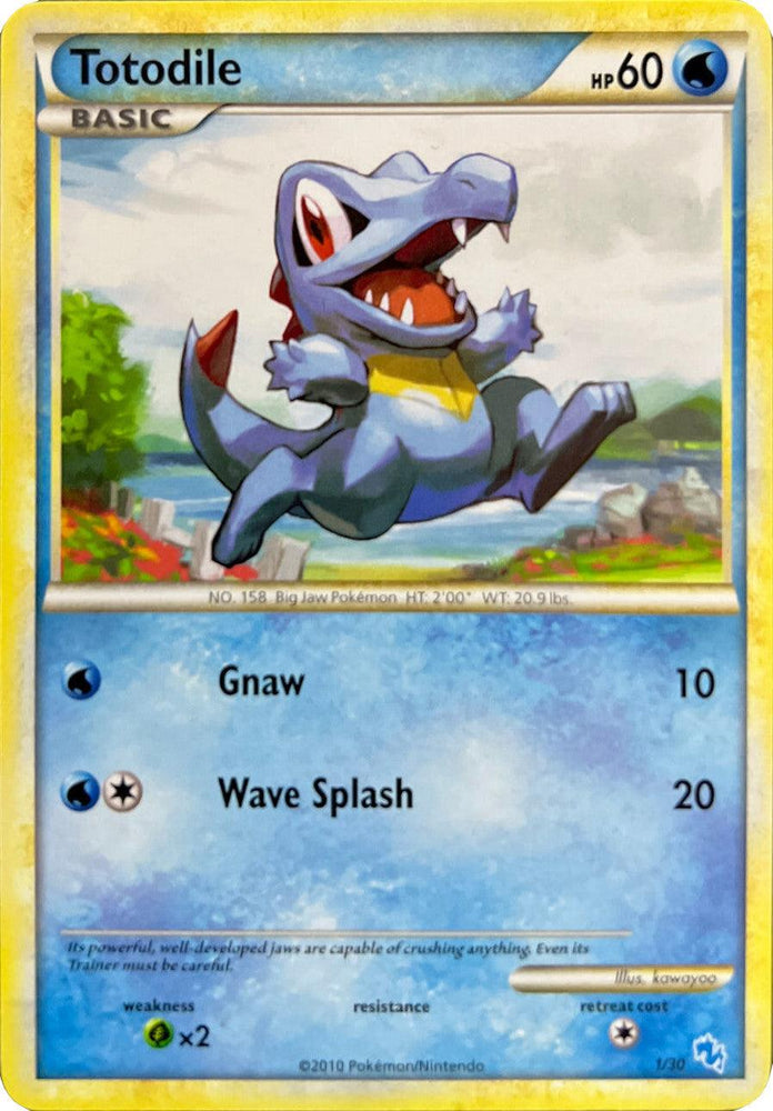 Totodile (1/30) [HeartGold & SoulSilver: Trainer Kit - Gyarados] (Online Only)