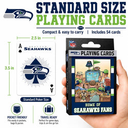 Seattle Seahawks Fan Deck Playing Cards - 54 Card Deck