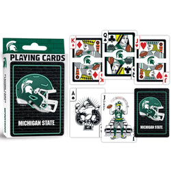 Michigan State Spartans Neon-Styled Playing Cards - 54 Card Deck (ONLINE ORDER ONLY)