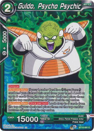 Guldo, Psycho Psychic (BT10-081) [Rise of the Unison Warrior 2nd Edition] (ONLINE ORDER ONLY)