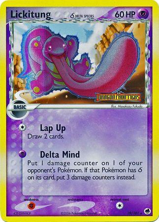 Lickitung (19/101) (Delta Species) (Stamped) [EX: Dragon Frontiers] (Online Only)