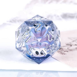 Purple Beholder 22mm D20 DND Roll a D20 Dice Handmade Sharp Resin (Online Only)