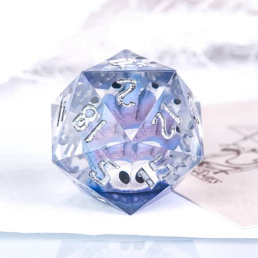 Purple Beholder 22mm D20 DND Roll a D20 Dice Handmade Sharp Resin (Online Only)