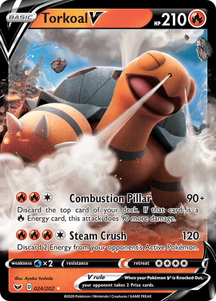 Torkoal V (024/202) [Sword & Shield: Base Set] (Online Only)