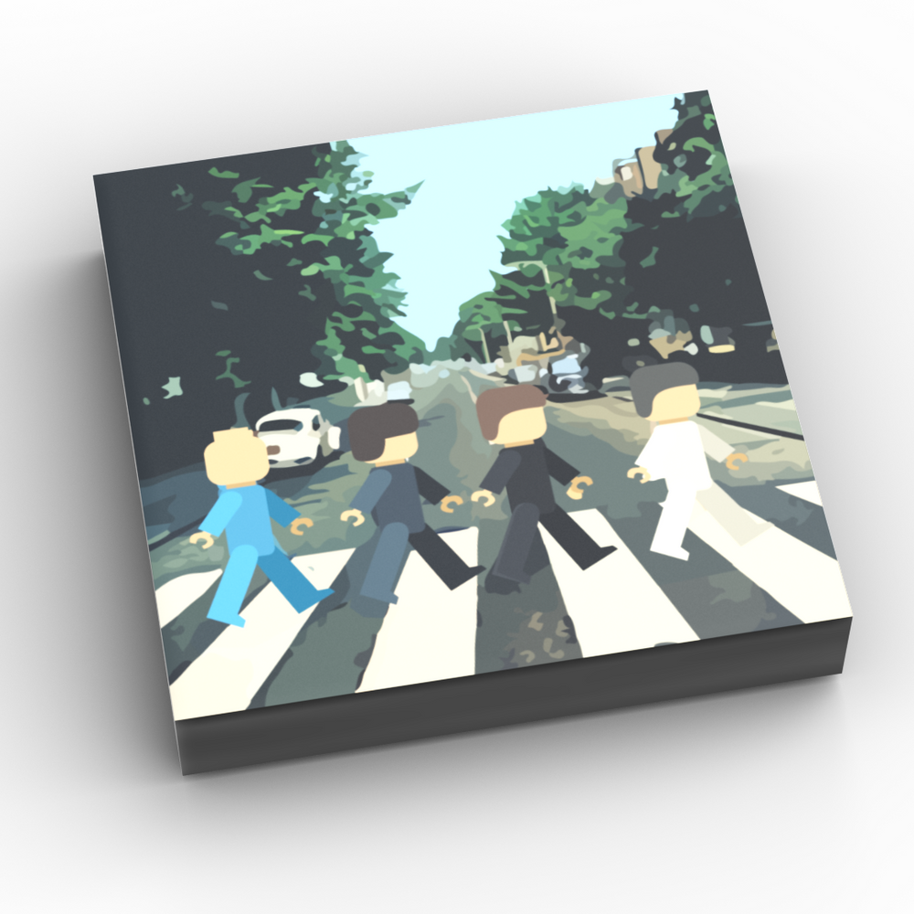 Buildr Road - B3 Customs Music Album Cover (2x2 Tile) made using LEGO part (Online Order Only)