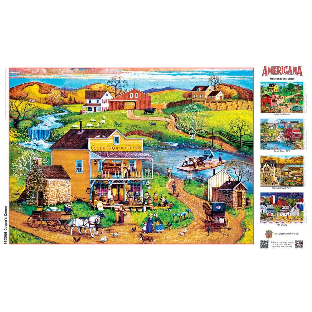 Americana - Cooper's Corner 500 Piece EZ Grip Jigsaw Puzzle (ONLINE ORDER ONLY)