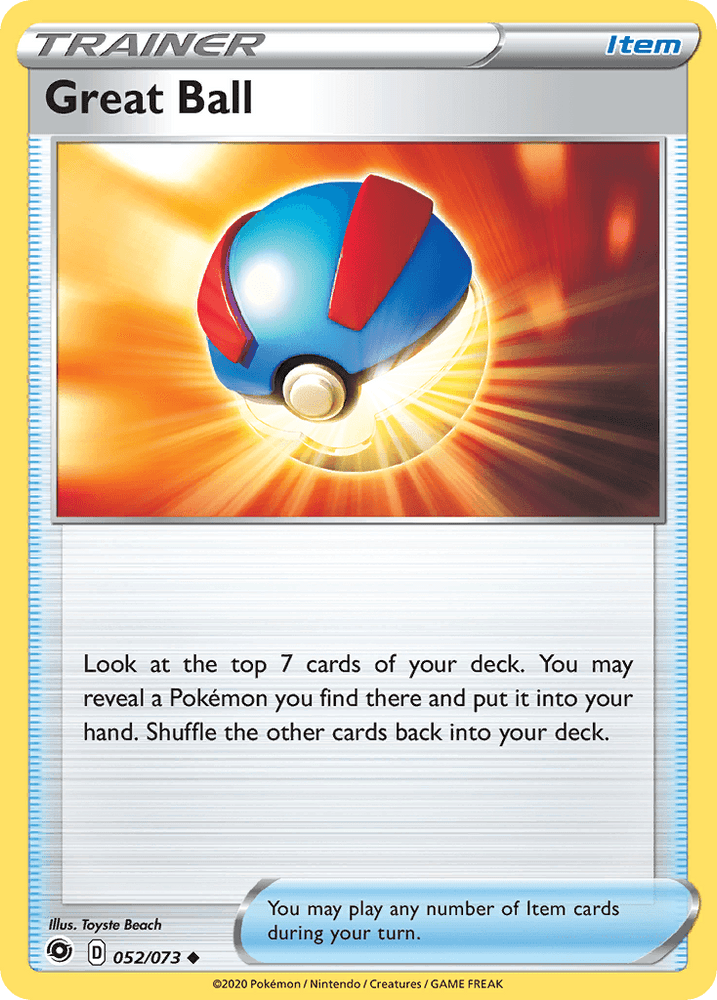 Great Ball (052/073) [Sword & Shield: Champion's Path] (Online Only)