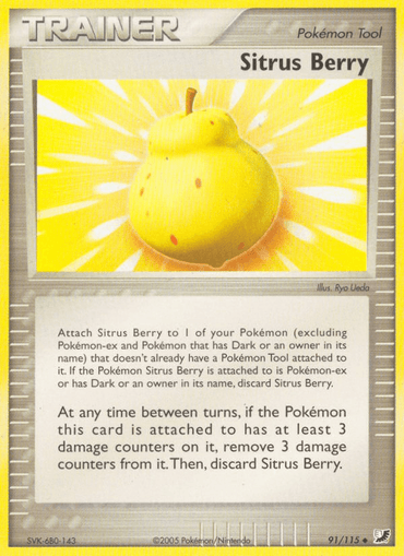 Sitrus Berry (91/115) [EX: Unseen Forces] (Online Only)