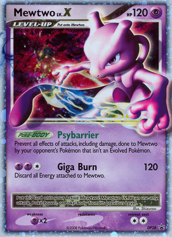 Mewtwo LV.X (DP28) [Diamond & Pearl: Black Star Promos] (Online Only)