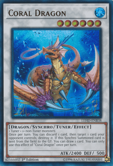 Coral Dragon [LEHD-ENB38] Ultra Rare (ONLINE ORDER ONLY)