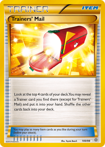 Trainers' Mail (100/98) [XY: Ancient Origins] (Online Only)
