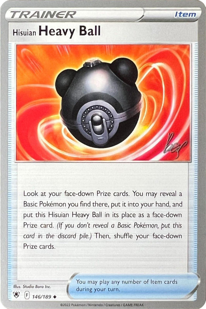 Hisuian Heavy Ball (146/189) (Cheryl Again - Sebastian Lashmet) [World Championships 2022] (Online Only)