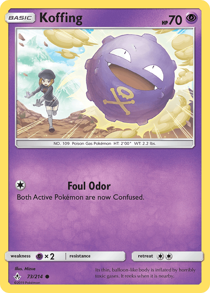 Koffing (73/214) [Sun & Moon: Unbroken Bonds] (Online Only)