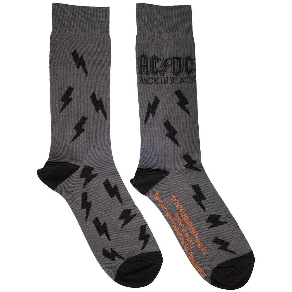 Back in Black Bolts [Socks] (ONLINE ORDER ONLY)