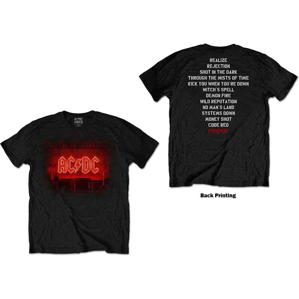 AC/DC - Dark Stage/Track list [T-Shirt] (ONLINE ORDER ONLY)