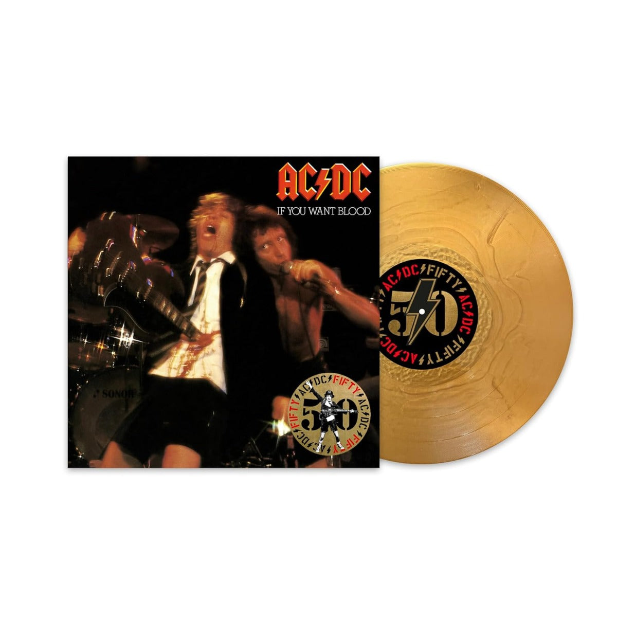 AC/DC - If You Want Blood You've Got It (50th Anniversary Edition, Gold Color Vinyl) [Vinyl] (ONLINE ORDER ONLY)