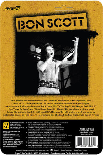 AC/DC - Super7 - AC/DC - ReAction Figures - Bon Scott (High Voltage) (Collectible, Figure, Action Figure) [Action Figure] (Online Order Only) (ONLINE ORDER ONLY)