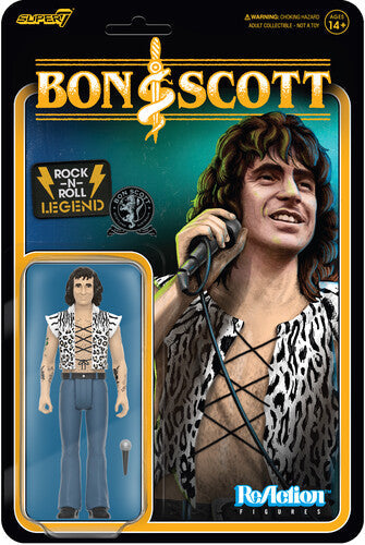 AC/DC - Super7 - AC/DC - ReAction Figures - Bon Scott (High Voltage) (Collectible, Figure, Action Figure) [Action Figure] (Online Order Only) (ONLINE ORDER ONLY)