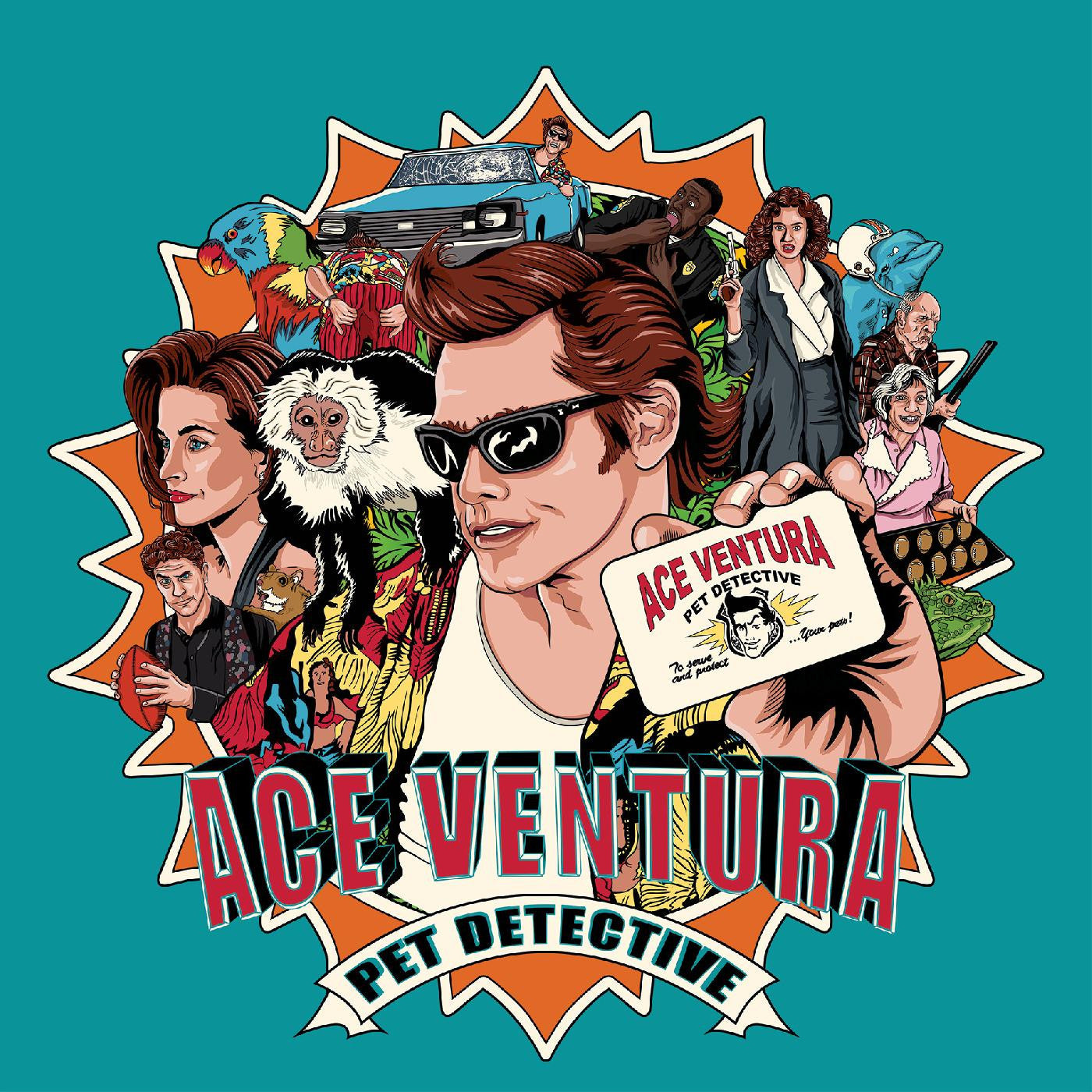Various Artists - Ace Ventura: Pet Detective OST [Turquoise/Orange Split, Red Splatter] [Vinyl] (ONLINE ORDER ONLY)