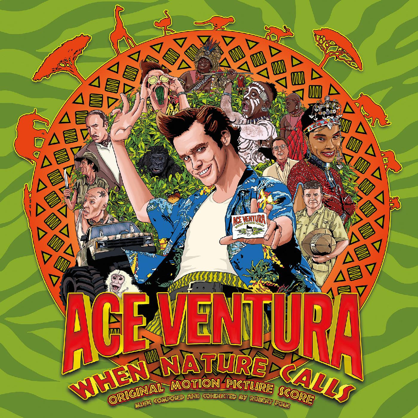 Various Artists - Ace Ventura: When Nature Calls OST [Turquoise/Orange Split, Red Splatter] [Vinyl] (ONLINE ORDER ONLY)