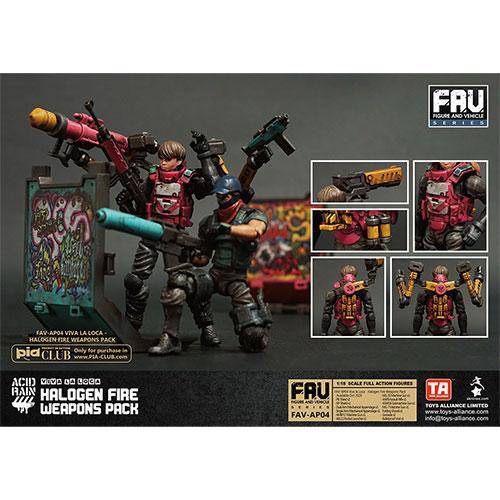 Acid Rain AV-AP04 Halogen Fire Weapon Set 1/18 Scale Action Figure Accessory (Online Order Only)