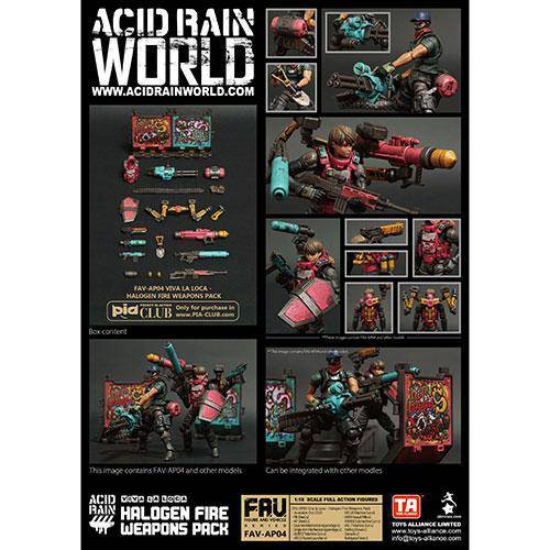 Acid Rain AV-AP04 Halogen Fire Weapon Set 1/18 Scale Action Figure Accessory (Online Order Only)