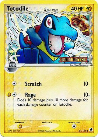 Totodile (67/101) (Delta Species) (Stamped) [EX: Dragon Frontiers] (Online Only)