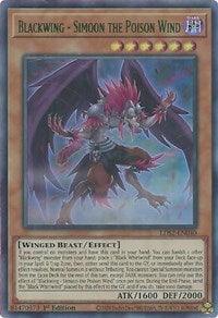 Blackwing - Simoon the Poison Wind (Green) [LDS2-EN040] Ultra Rare (ONLINE ORDER ONLY)