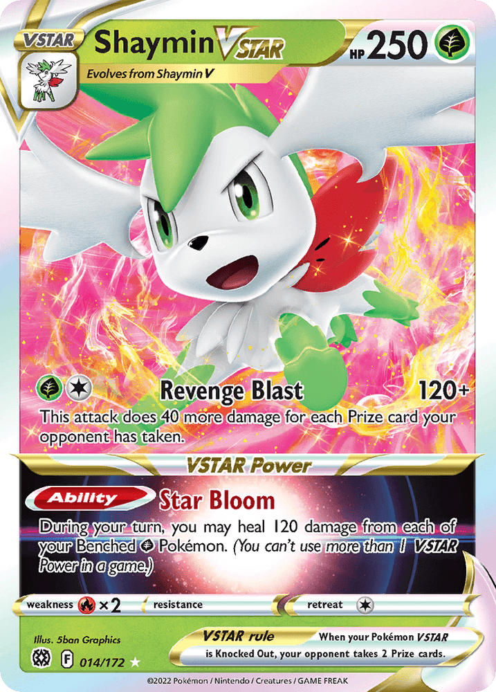 Shaymin VSTAR (014/172) (Jumbo Card) [Sword & Shield: Brilliant Stars] (Online Only)