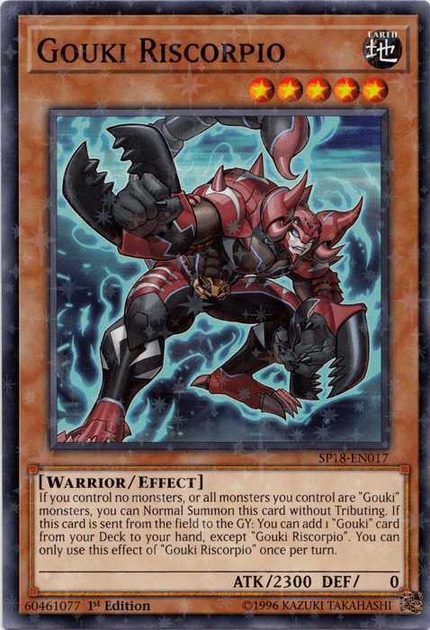 Gouki Riscorpio [SP18-EN017] Starfoil Rare (ONLINE ORDER ONLY)