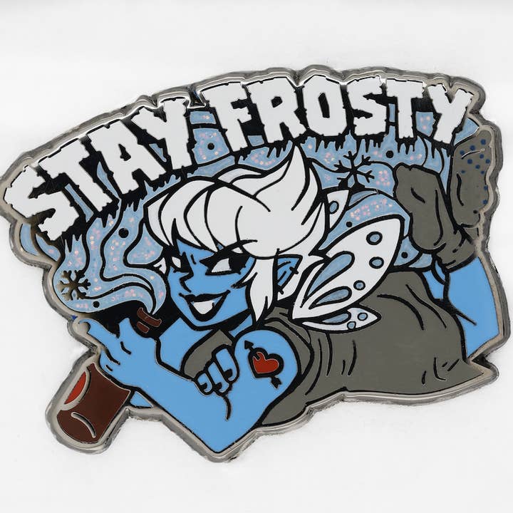 Foam Brain Games: Enamel Pin - Dungeon Crawler Carl - Stay Frosty