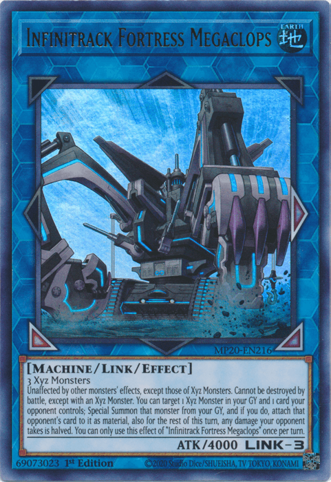 Infinitrack Fortress Megaclops [MP20-EN216] Ultra Rare (ONLINE ORDER ONLY)