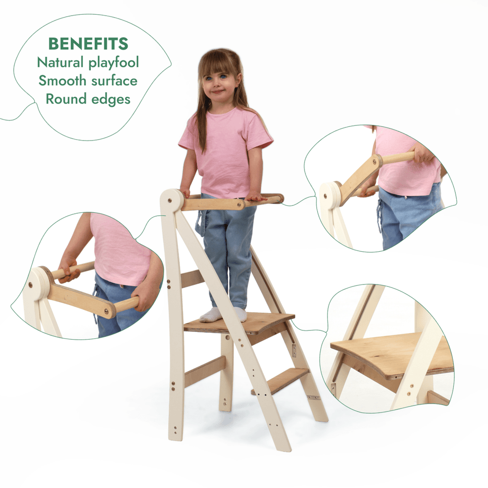 Adjustable Montessori Tower - Kids Step Stool (ONLINE ORDER ONLY)
