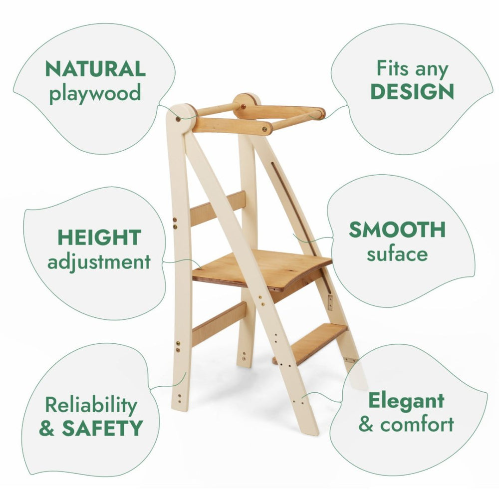 Adjustable Montessori Tower - Kids Step Stool (ONLINE ORDER ONLY)