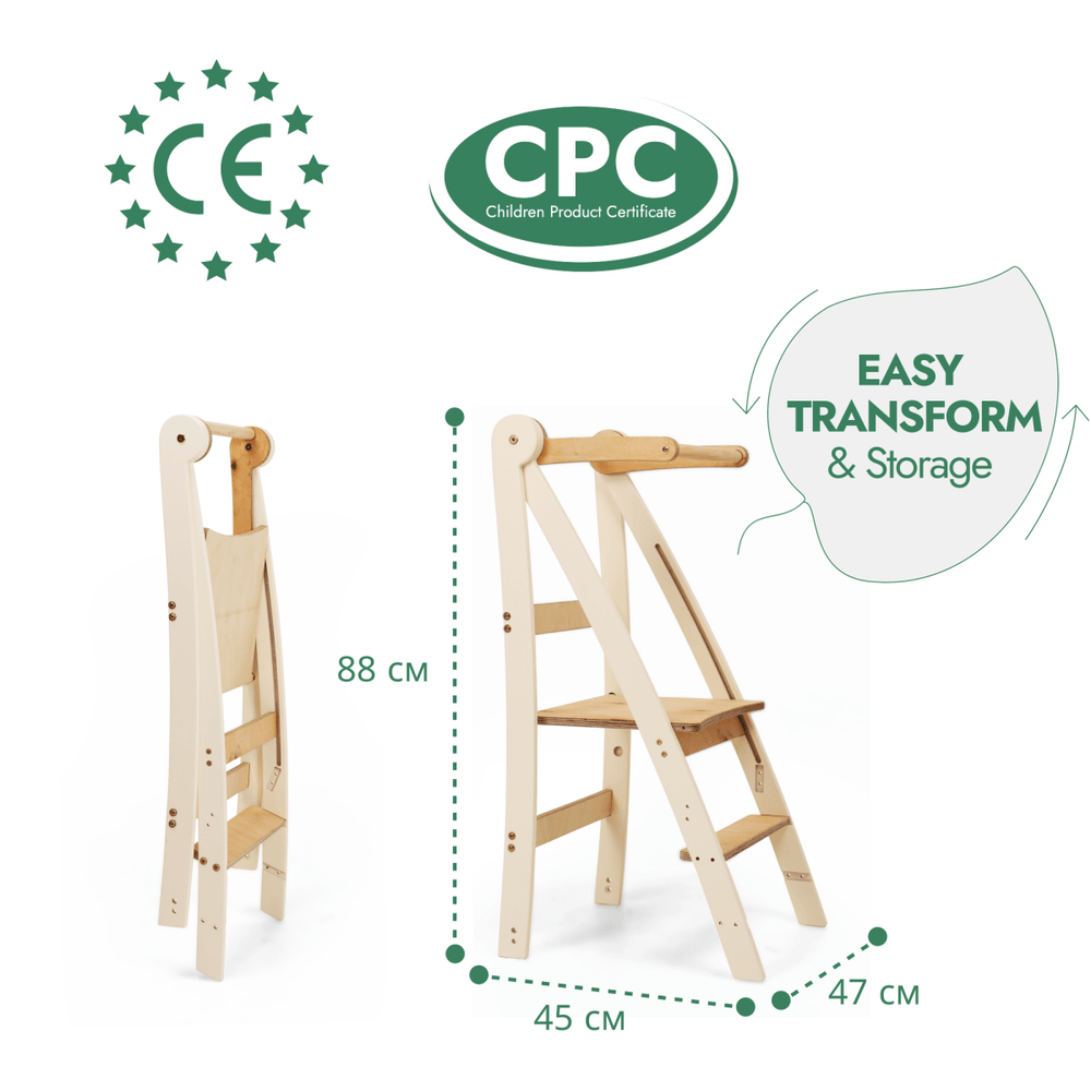 Adjustable Montessori Tower - Kids Step Stool (ONLINE ORDER ONLY)